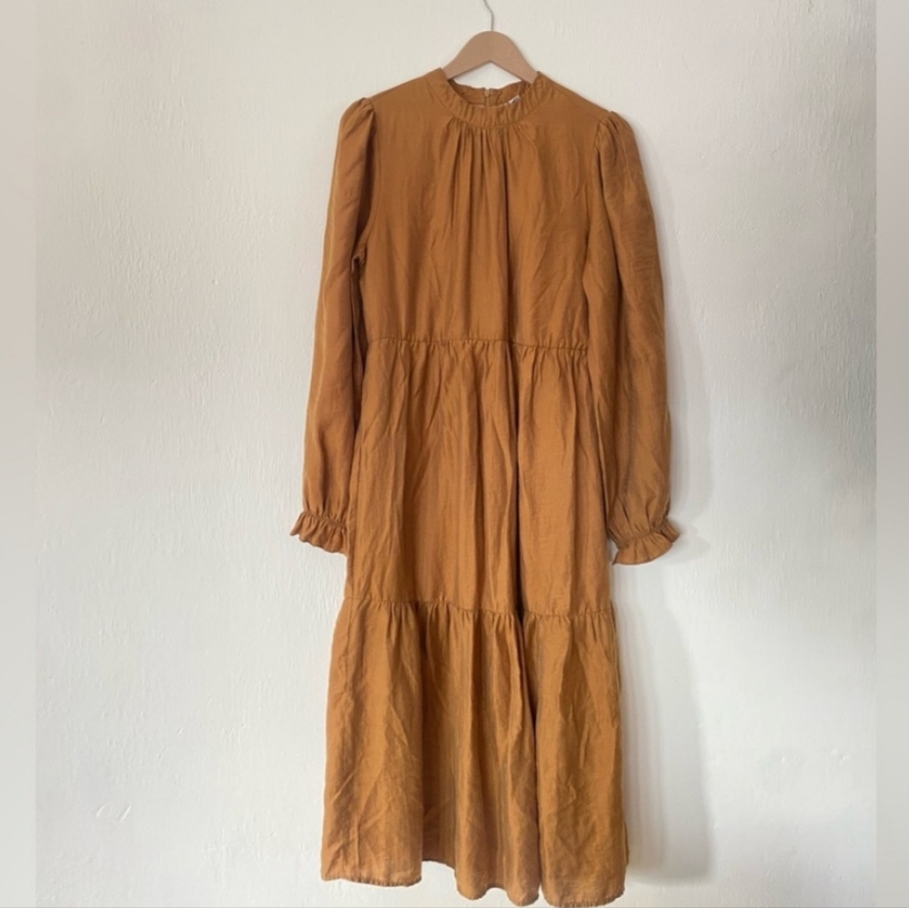 Mustard color dress